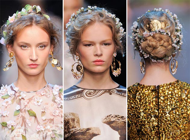 Цветочные повязки для волос от Dolce & Gabbana