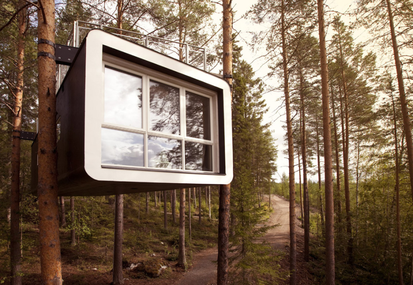 Сауна на дереві. (treehotel.se)