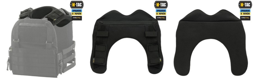 демпфер плечевой для плитоноски Cuirass QRS Black