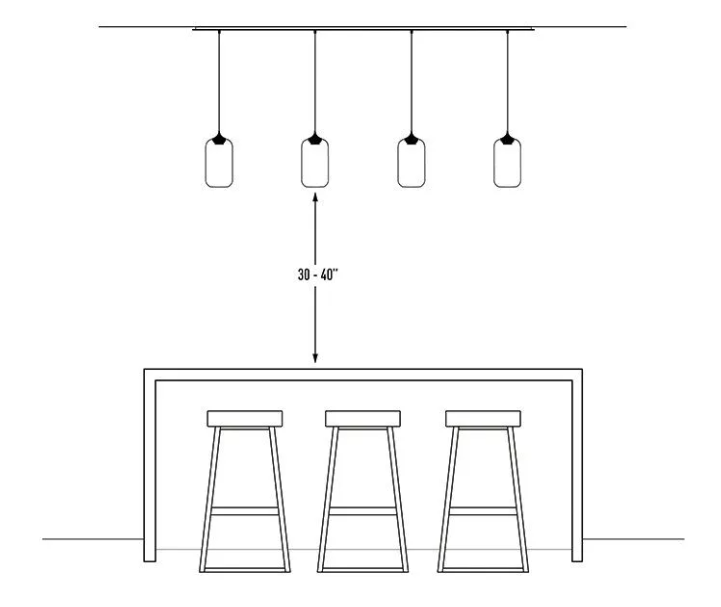 Высота подвеса светильника. Высота подвеса светильников над барной стойкой. Высота подвеса светильника над столом. Высота подвесного светильника над обеденным. Высота подвесного светильника над столом.