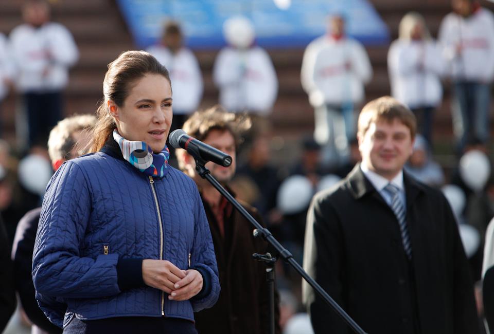 Наталія Королевська на мітингу своєї партії «Голосуй за нових лідерів!». Фото: facebook.com / Nataliya.Korolevska