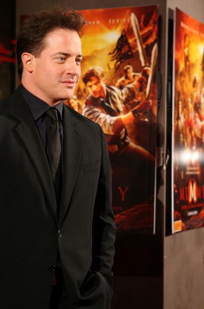 Актёр Брендан Фрейзер (Brendan Fraser) посетил премьеру фильма 'Мумия 3: Гробница Императора-Дракона', которая прошла 28 августа в Мельбурне. Фото: Robert Prezioso/Getty Images
