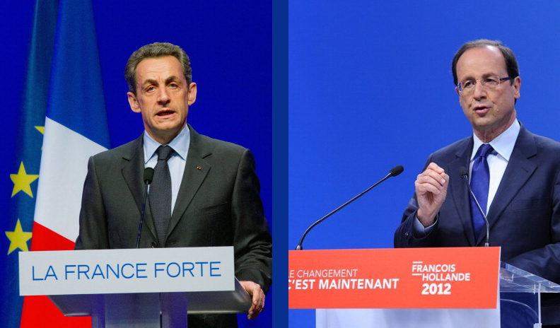 Саркози и Олланд. Фото: Marc Piasecki/Getty Images; MIGUEL MEDINA/AFP/Getty Images. Коллаж: EpochTimes.com.ua