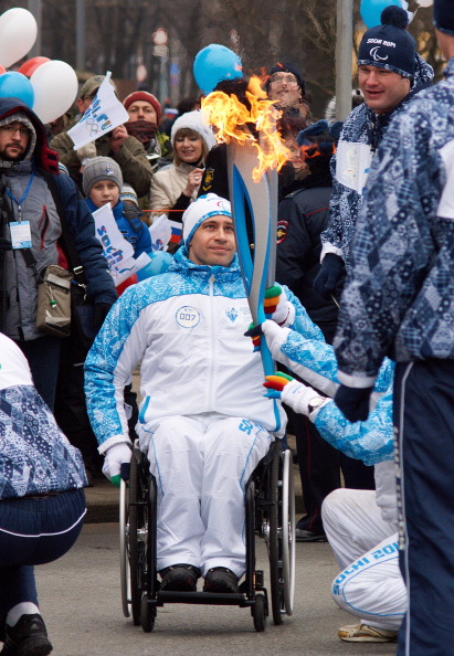 Передача факела Паралимпийских игр-2014 в Санкт-Петербурге, 1 марта 2014 года. Фото: Dmitriy Ermakov/Anadolu Agency/Getty Images