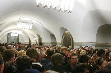 В киевском метро давка. Фото: Сергей Николаев/segodnya.ua