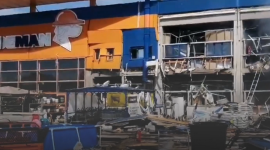 Вибух і пожежа в румунському магазині товарів для дому поранили 13 людей (ВІДЕО)