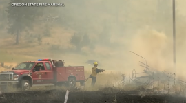 Туристический город Джаспер в Канаде охвачен огнем из-за сильного лесного пожара