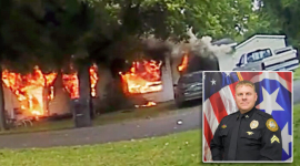 Чтобы спасти женщину инвалида, офицер полиции Теннесси вбежал в горящий взрывоопасный дом (ВИДЕО)