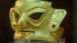 В китайском музее выставлена старинная золотая маска 3000-летней давности