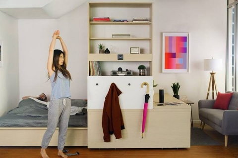Перетворіть спальню на вітальню одним натисканням кнопки — Ori Closet