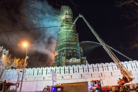 Названа вероятная причина пожара Новодевичьего монастыря