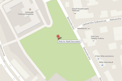Варшавское посольство РФ отныне размещается возле парка Надежды Савченко