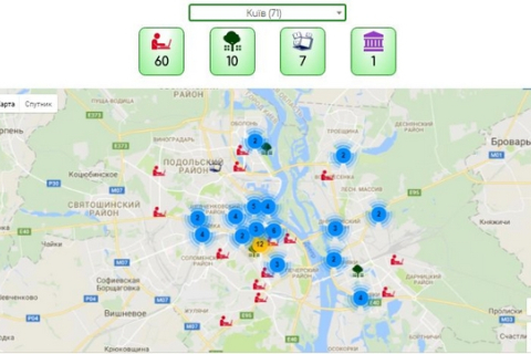 Создана интерактивная карта городских культурных центров — «УрбанПростір»