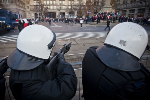 В Польше прошли массовые беспорядки, задержано более 200 человек 