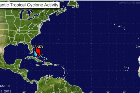 К восточному побережью США приближается ураган «Сэнди»