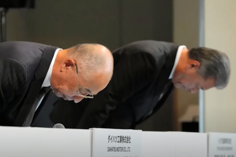 В связи с фальсификациями тестов подразделение Toyota останавливает производство в Японии