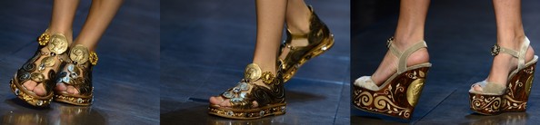 Обувь от Dolce & Gabbana. Фото: OLIVIER MORIN/AFP/Getty Images